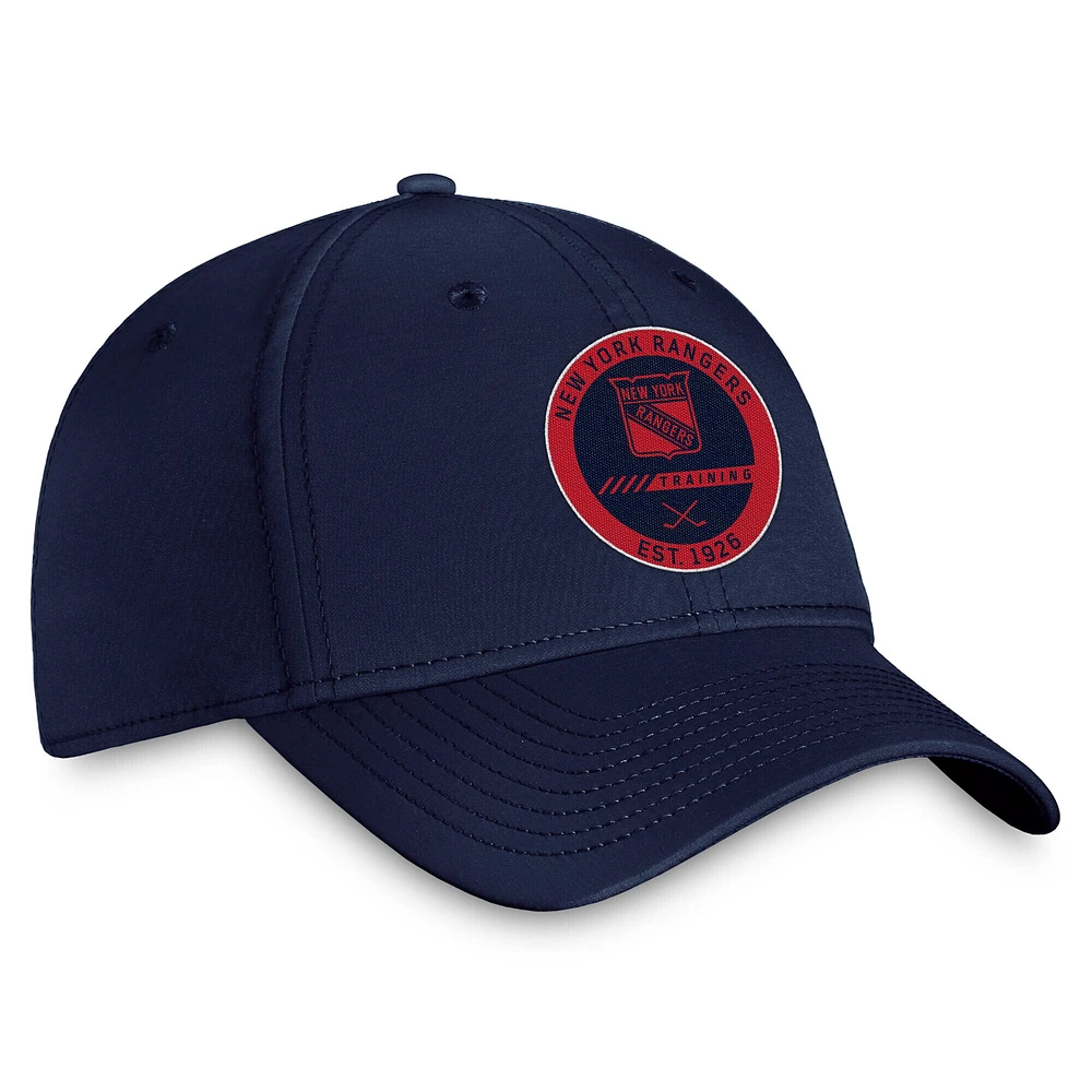Men's Fanatics Navy New York Rangers Authentic Pro Training Camp Flex Hat