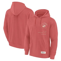Sweat à capuche rouge Fanatics pour homme des Rangers de New York Future Ground Info