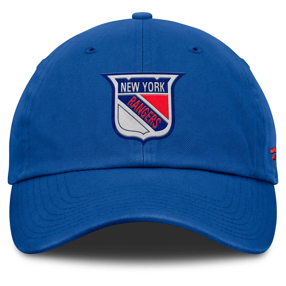 Casquette ajustable pour hommes Fanatics Royal New York Rangers Decades Collection