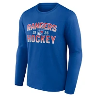 T-shirt à manches longues Fanatics Royal New York Rangers Skate Or Die pour hommes