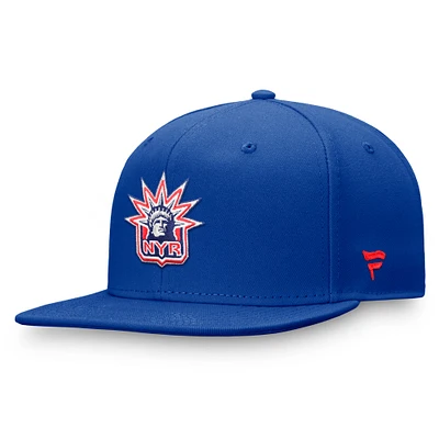 Men's Fanatics Royal New York Rangers Team Logo Fitted Hat