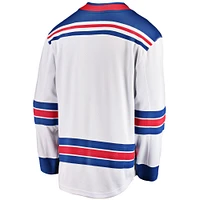 Men's Fanatics White New York Rangers Breakaway Away Jersey