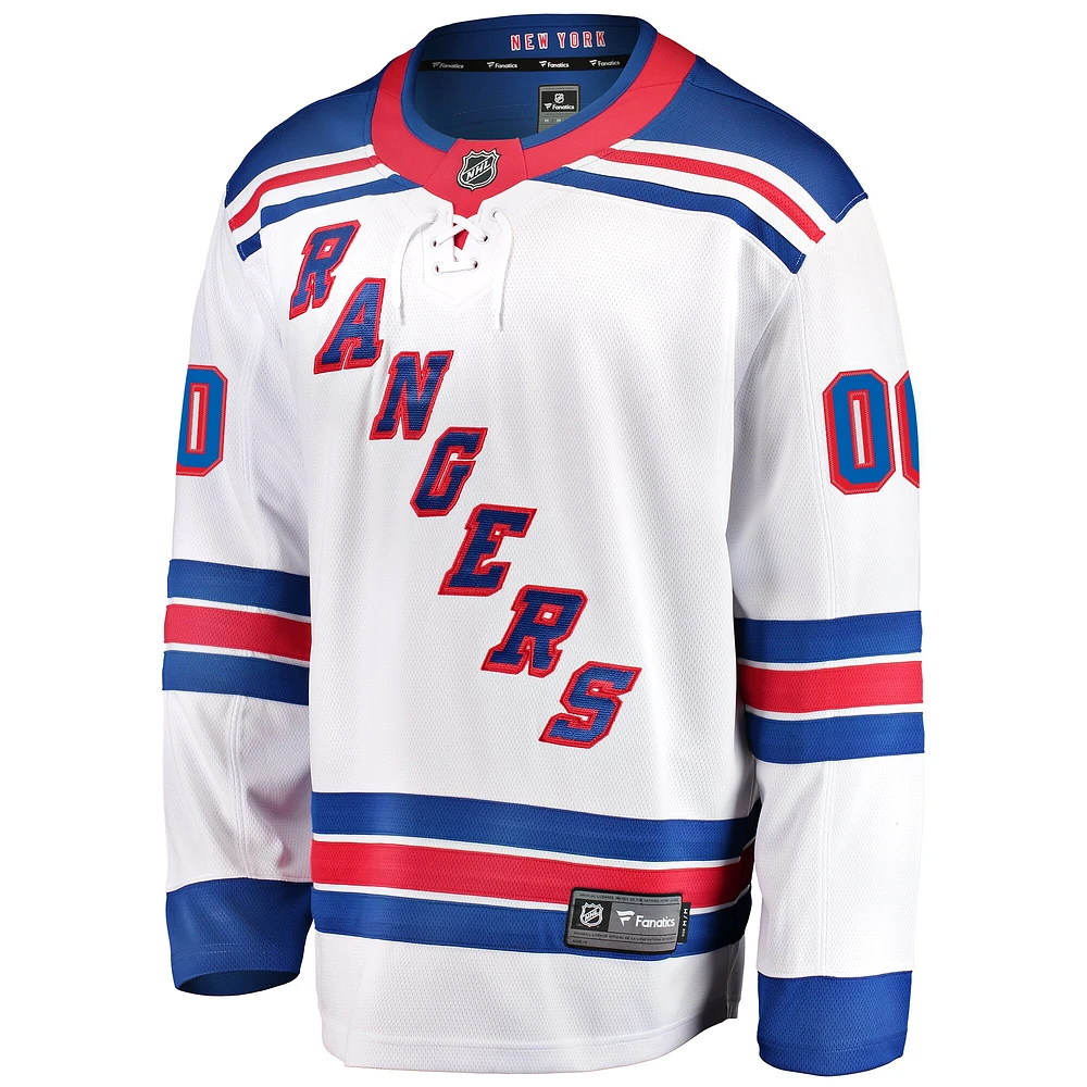 Fanatics Branded White New York Rangers Breakaway - Maillot personnalisé