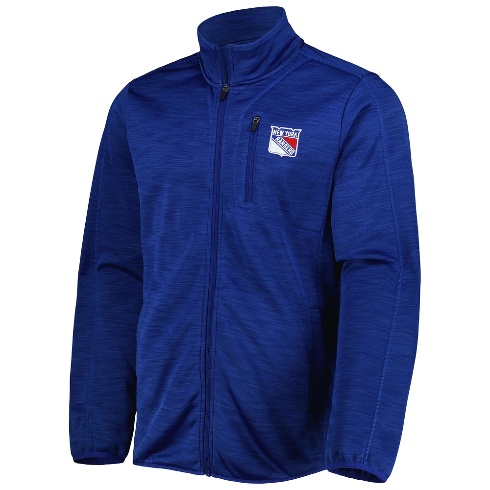 Men's G-III Sports by Carl Banks Blue New York Rangers Closer Transitional Full-Zip Jacket