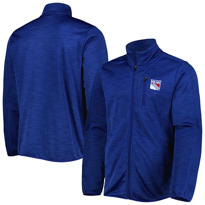 Men's G-III Sports by Carl Banks Blue New York Rangers Closer Transitional Full-Zip Jacket