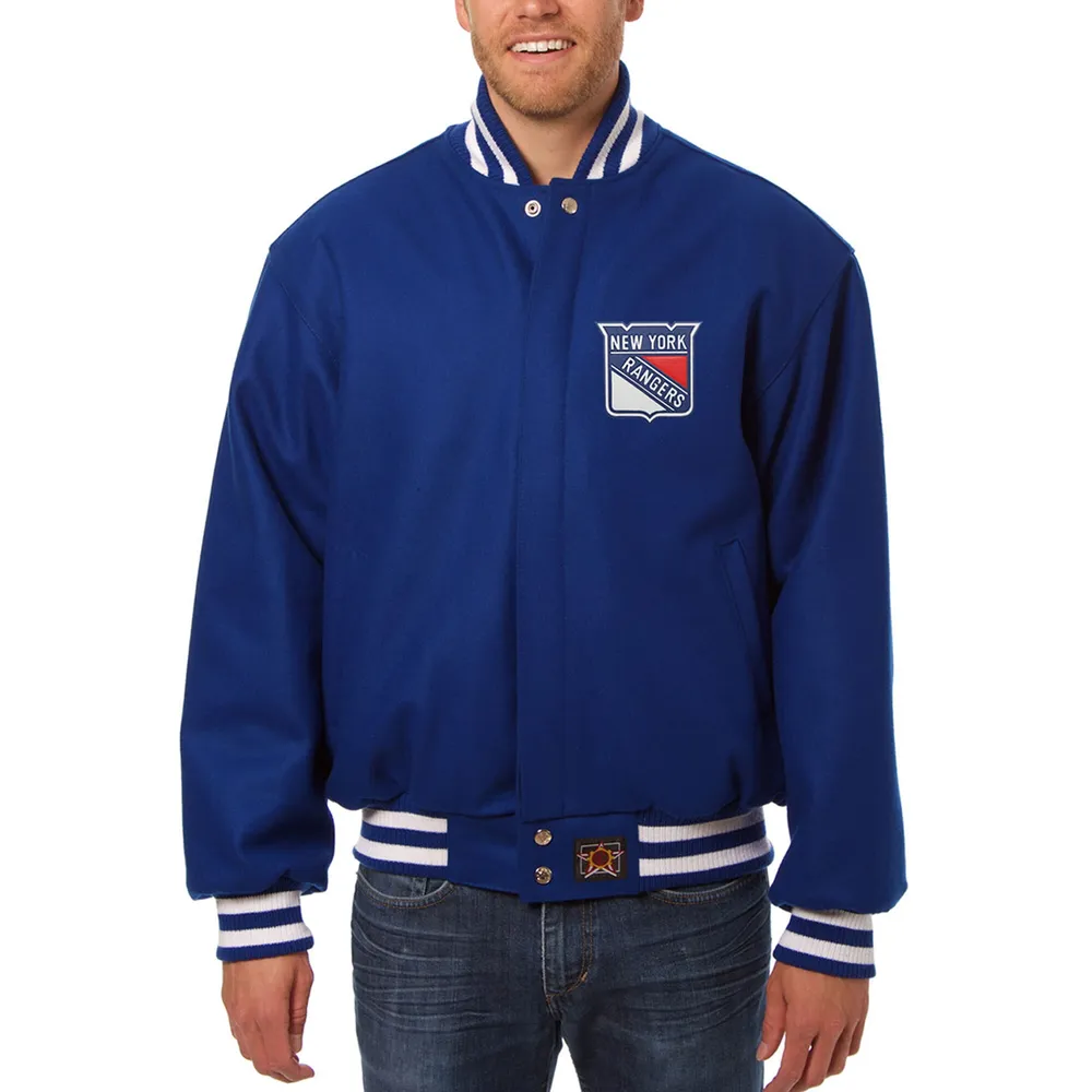 Men's Fanatics Branded Blue New York Rangers Make The Play Pullover Hoodie