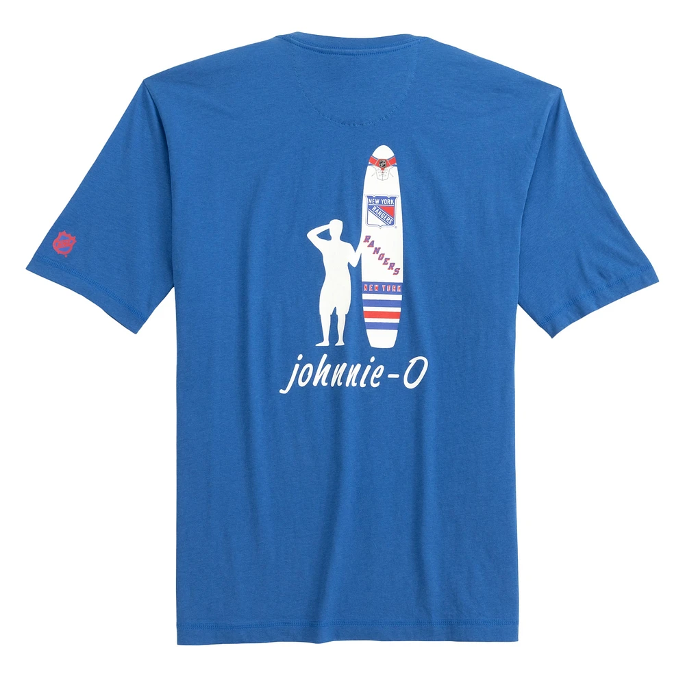 Men's johnnie-O Blue New York Rangers Heathered Spencer T-Shirt