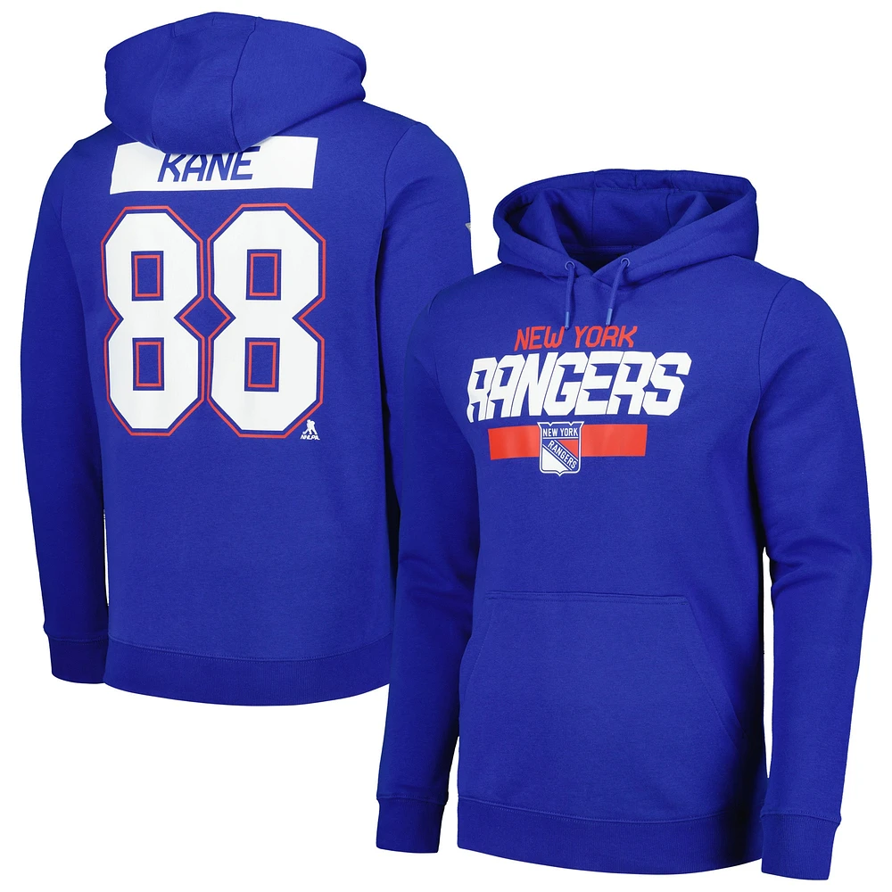 Men's Levelwear Patrick Kane Blue New York Rangers Name & Number Pullover Hoodie