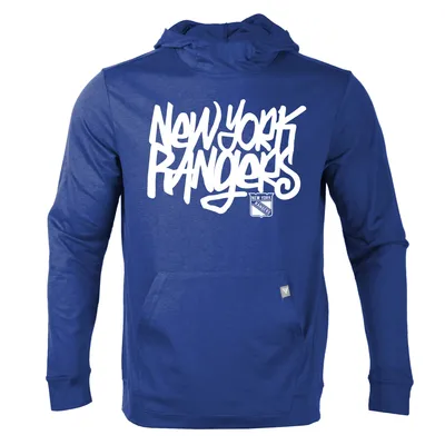 New York Rangers Levelwear Thrive Graffiti Long Sleeve Hoodie T-Shirt - Royal