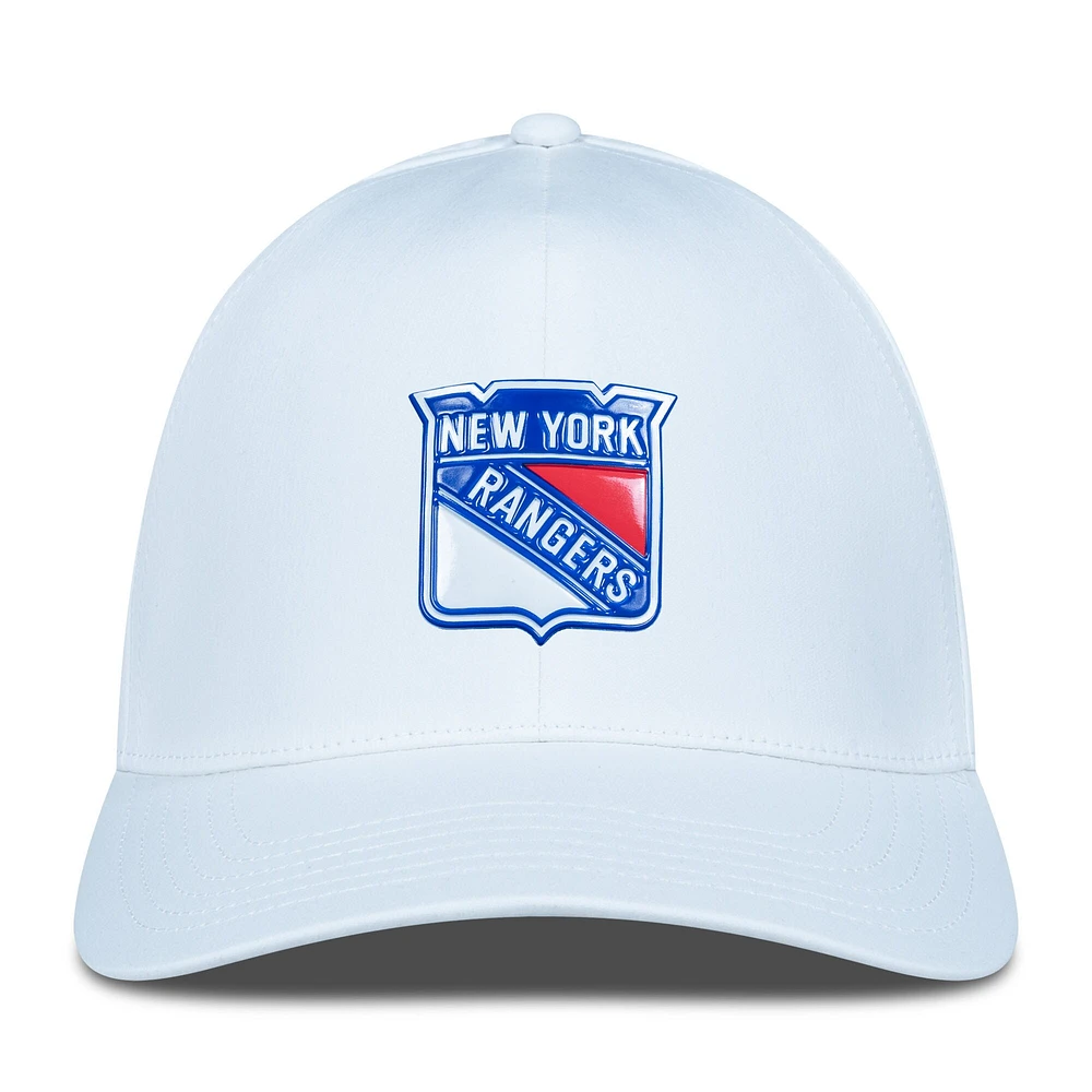 Men's Levelwear White New York Rangers Zeta Insignia Core Flex Hat