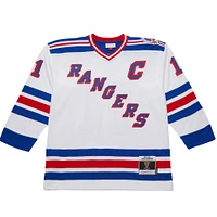 Maillot de jeu puissance blanc Mark Messier pour homme des Rangers New York 1993-94