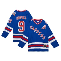 Men's Mitchell & Ness Adam Graves Royal New York Rangers  1993/94 Blue Line Player Jersey