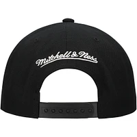 Men's Mitchell & Ness  Black New York Rangers Team Snapback Hat