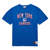 T-shirt flammé légendaire des New York Rangers Mitchell & Ness pour hommes bleu