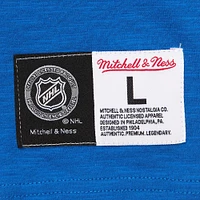 T-shirt flammé légendaire des New York Rangers Mitchell & Ness pour hommes bleu