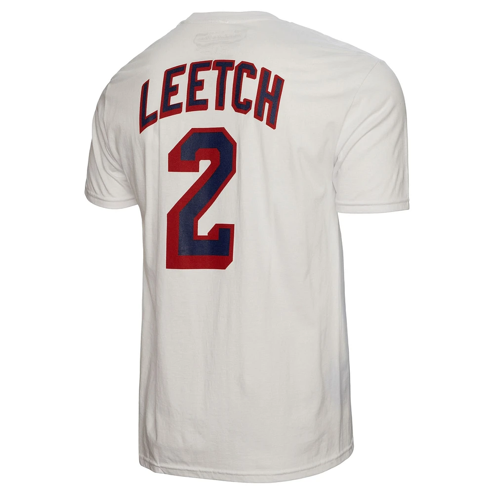 Men's Mitchell & Ness Brian Leetch White New York Rangers Name Number T-Shirt