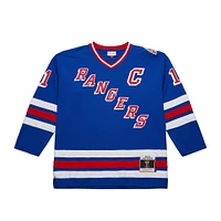 Maillot Mitchell & Ness Mark Messier bleu pour homme New York Rangers Big Tall 1993/94 Blue Line 2.0