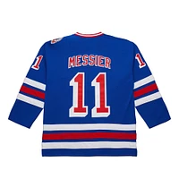 Maillot Mitchell & Ness Mark Messier bleu pour homme New York Rangers Big Tall 1993/94 Blue Line 2.0