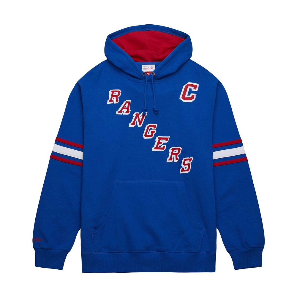 Chandail à capuchon de qualité supérieure avec nom et numéro des New York Rangers Mitchell & Ness Mark Messier pour hommes