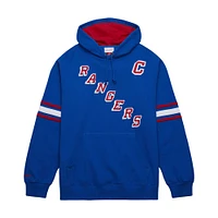 Men's Mitchell & Ness Mark Messier Blue New York Rangers Name Number Premium Pullover Hoodie