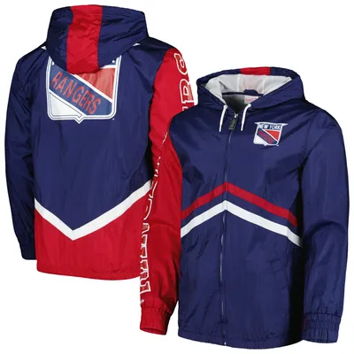 New York Rangers Mitchell & Ness Undeniable Full-Zip Windbreaker - Navy