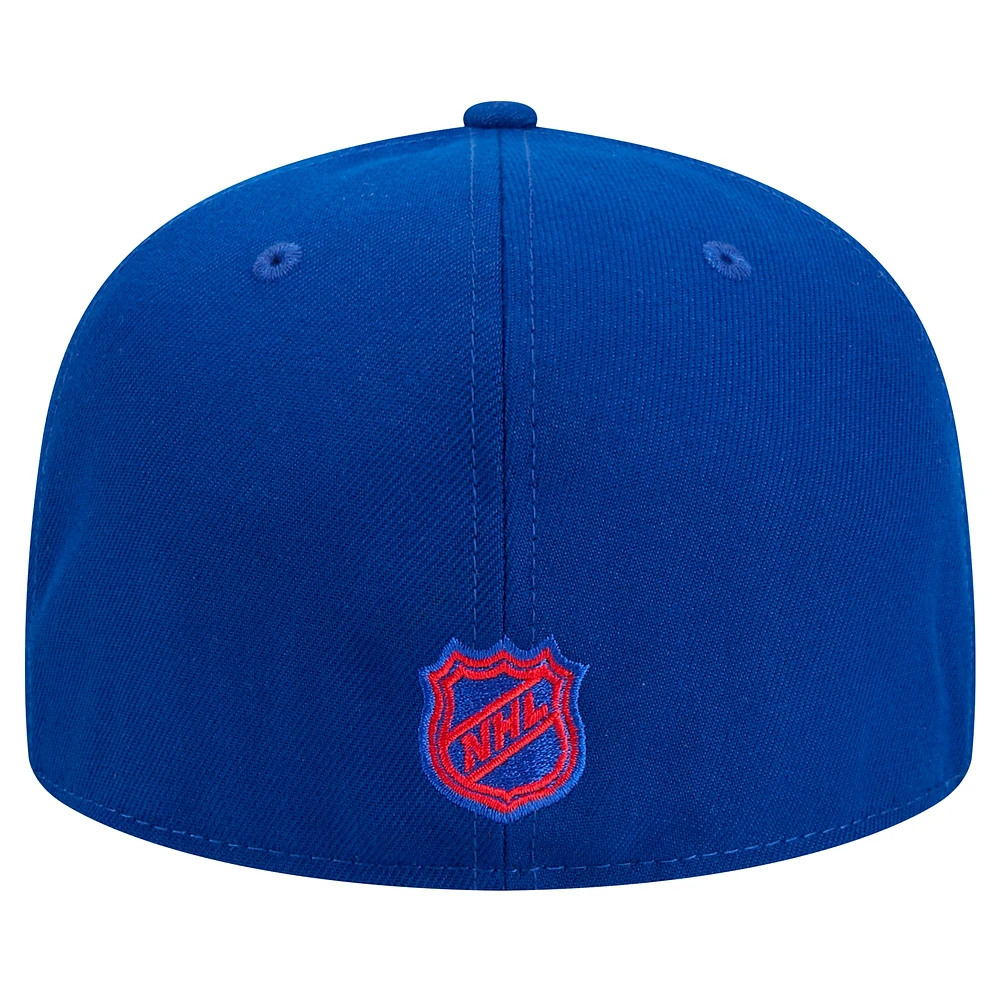 Casquette ajustée New Era Core 59FIFTY bleue York Rangers pour homme