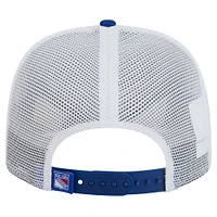 Casquette New Era Core Trucker 9SEVENTY extensible à boutons-pression bleue New York Rangers pour homme