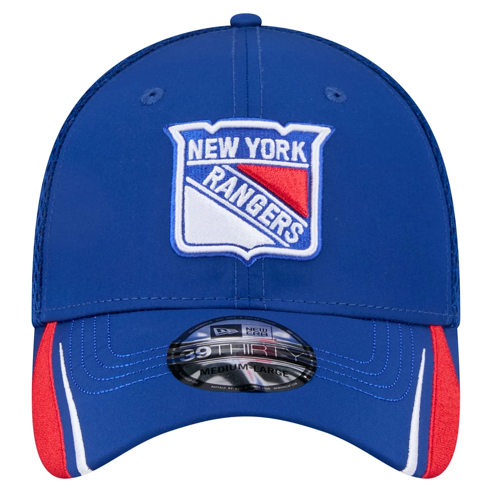 Men's New Era  Blue York Rangers Linear Featherweight 39THIRTY Flex Hat