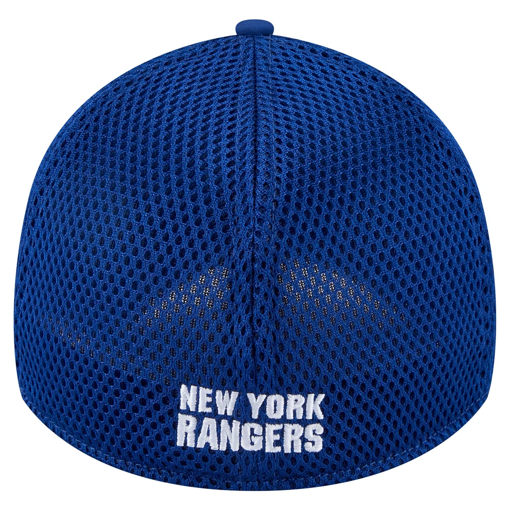 Men's New Era  Blue York Rangers Linear Featherweight 39THIRTY Flex Hat