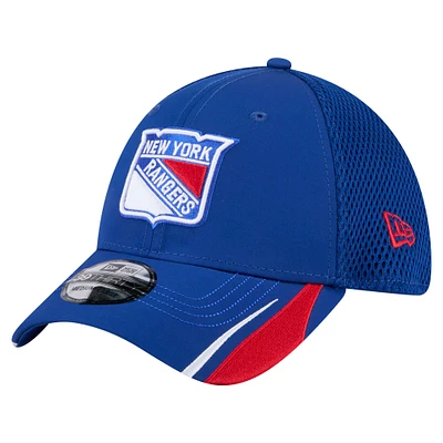 Men's New Era  Blue York Rangers Linear Featherweight 39THIRTY Flex Hat
