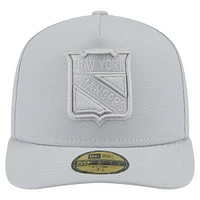 Casquette ajustée New Era 59FIFTY à motif York Rangers gris pour homme