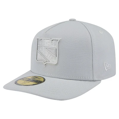 Casquette ajustée New Era 59FIFTY à motif York Rangers gris pour homme