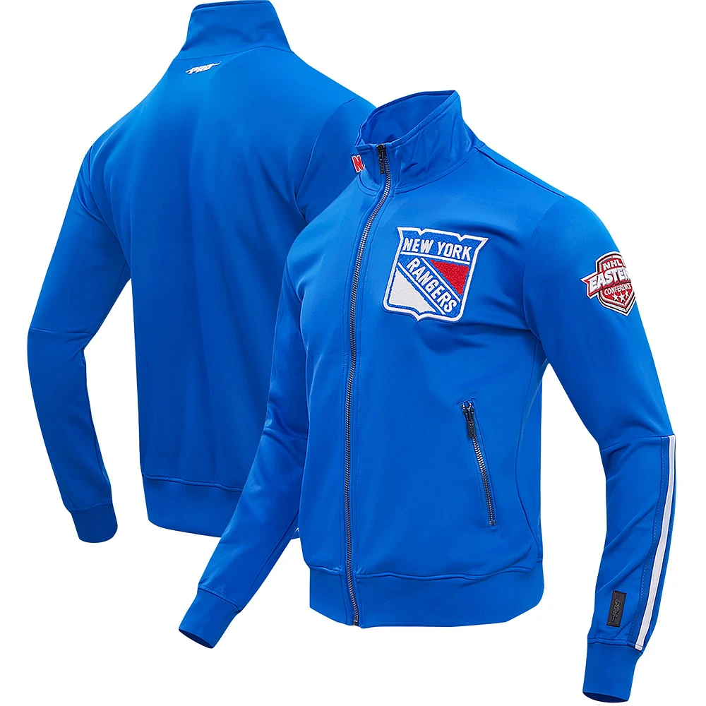 Veste de survêtement classique entièrement zippée Pro Standard Blue New York Rangers pour homme