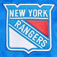 Men's Pro Standard Blue New York Rangers Classic Satin Full-Snap Jacket