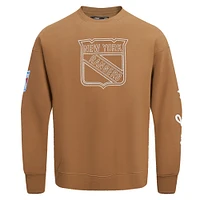 Sweat-shirt à enfiler Paint the City pour homme Pro Standard Brown des Rangers de New York