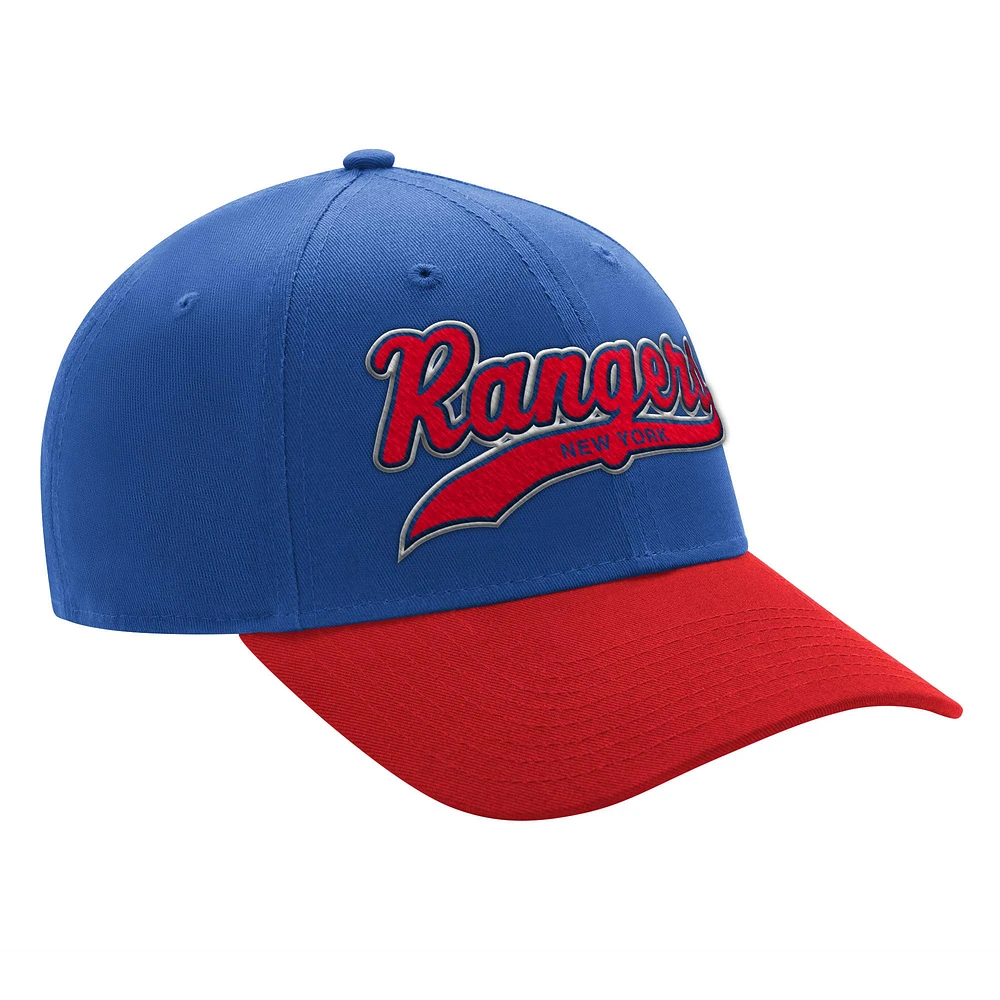 Men's Starter Blue/Red New York Rangers Two-Tone Tailsweep Mascot Adjustable Hat