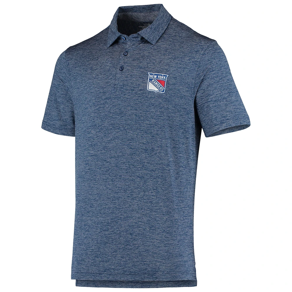 Polo à rayures Destin des Rangers de New York Vineyard Vines bleu pour homme