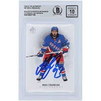 Mika Zibanejad New York Rangers dédicacé 2020-21 Upper Deck SP Authentique #87 Beckett Fanatics témoin authentifié 10 cartes