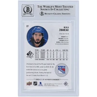 Mika Zibanejad New York Rangers dédicacé 2020-21 Upper Deck SP Authentique #87 Beckett Fanatics témoin authentifié 10 cartes