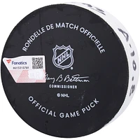 Rondelle de but utilisée par Mika Zibanejad des Rangers de New York contre les Red Wings de Détroit le 14 octobre 2024