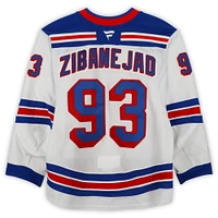 Mika Zibanejad New York Rangers Game-Used #93 White Set 2 Jersey from the 2024-25 NHL Season
