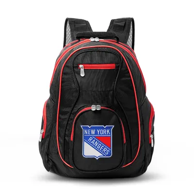 New York Rangers MOJO Trim Color Laptop Backpack - Black