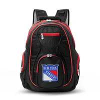 New York Rangers MOJO Trim Color Laptop Backpack - Black