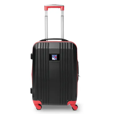 New York Rangers MOJO 21" Hardcase Two-Tone Spinner Carry-On - Red