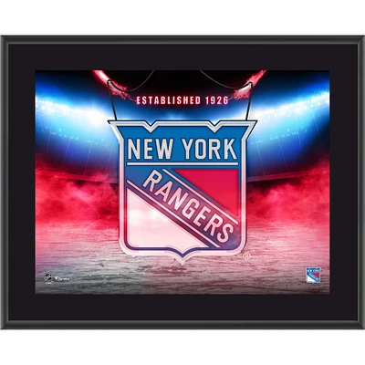 New York Rangers 10.5" x 13" Horizontal Team Logo Sublimated Plaque
