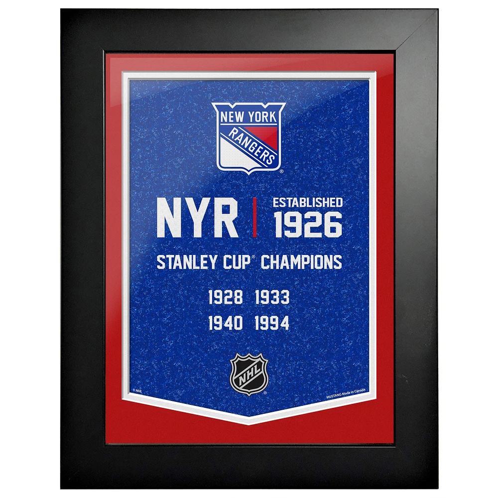 Rangers de New York - Oeuvre encadrée Team Empire 12'' x 16''