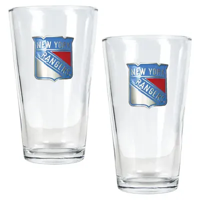 New York Rangers 16oz. Pint Glass Set