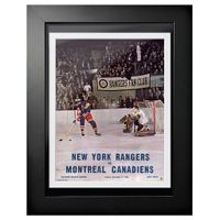 New York Rangers 1966 Madison Square Garden Rangers Fan Club - 12'' x 16'' Framed Program Cover