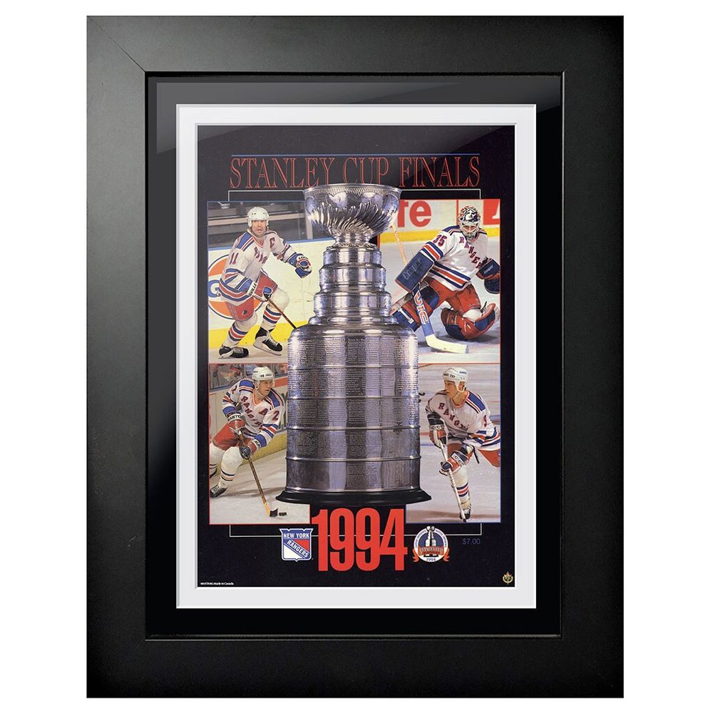 New York Rangers 1994 Stanley Cup Finals - 12'' x 16'' Framed Program Cover