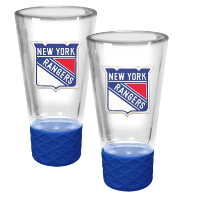 New York Rangers 2-Pack Cheer Shot Set with Silicone Grip